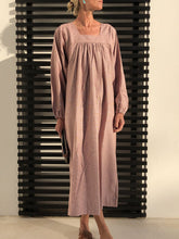 Load image into Gallery viewer, Solid Color Long Sleeve Dress