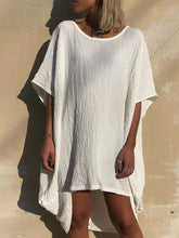 Load image into Gallery viewer, Solid Color Round Neck Short Sleeve Casual T-shirt