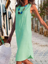 Load image into Gallery viewer, Kaftan Shift Buttoned Solid Casual Dresses