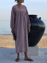 Load image into Gallery viewer, Solid Color Long Sleeve Dress